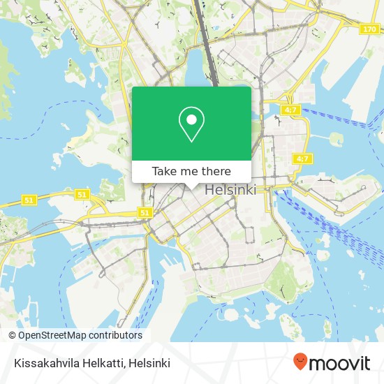 Kissakahvila Helkatti map