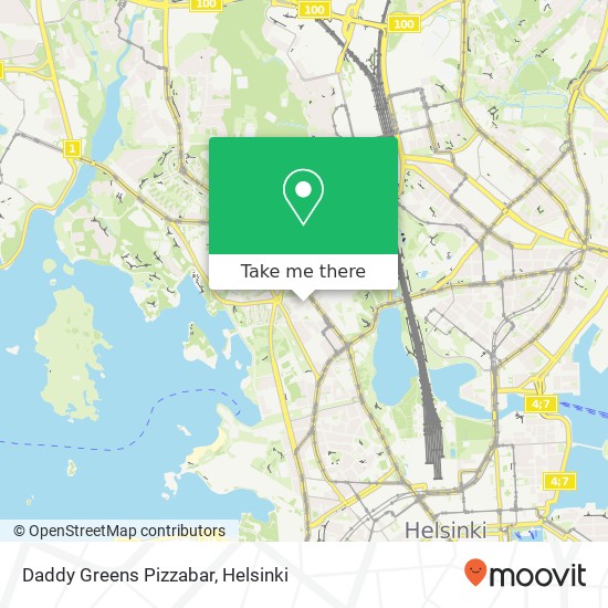 Daddy Greens Pizzabar map