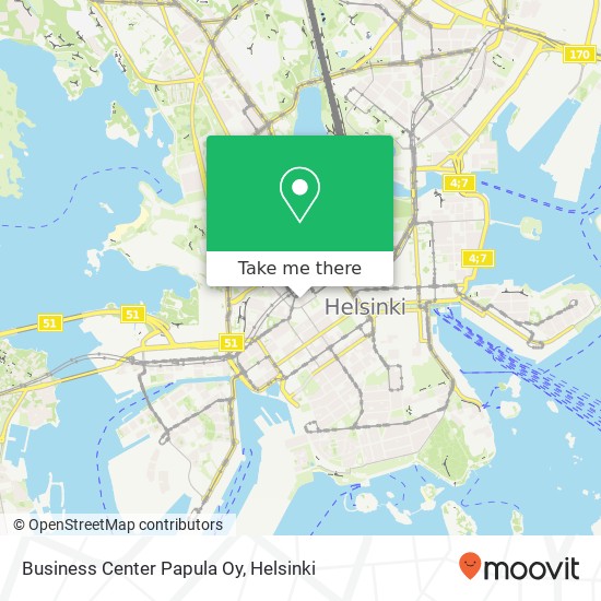Business Center Papula Oy map