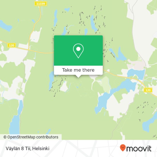 Väylän 8 Tii map