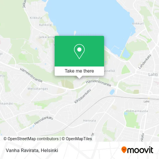 Vanha Ravirata map