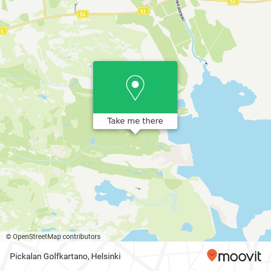 Pickalan Golfkartano map