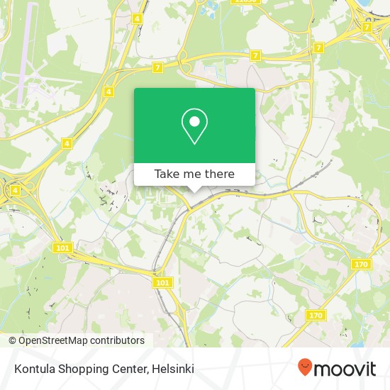 Kontula Shopping Center map