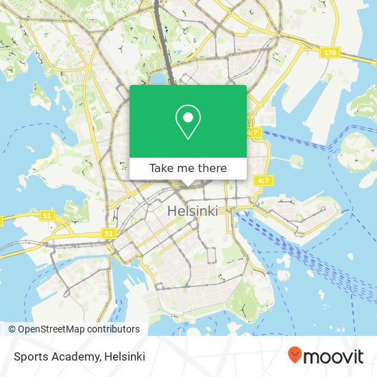 Sports Academy map