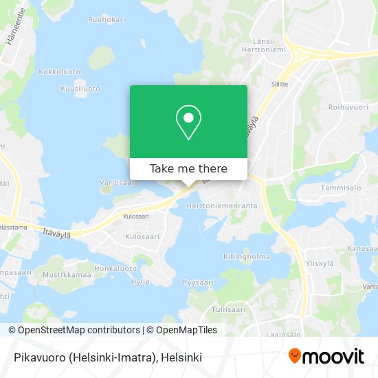 Pikavuoro (Helsinki-Imatra) map