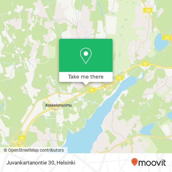 Juvankartanontie 30 map