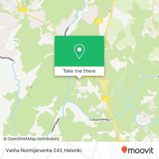 Vanha Nurmijärventie 243 map