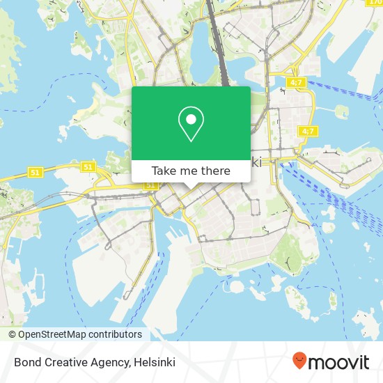 Bond Creative Agency map