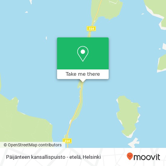 Päijänteen kansallispuisto - etelä map