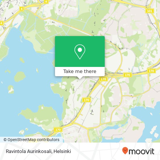 Ravintola Aurinkosali map