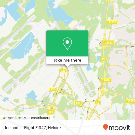 Icelandair Flight FI347 map