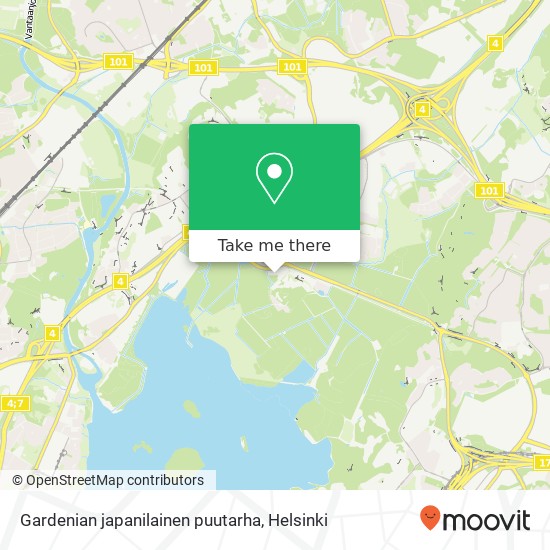 Gardenian japanilainen puutarha map