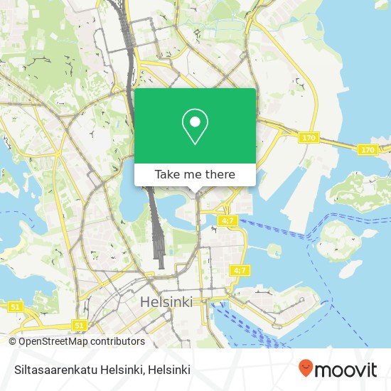 Siltasaarenkatu Helsinki map