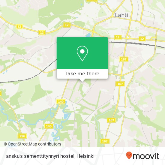 ansku's sementtitynnyri hostel map