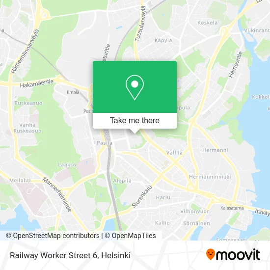 Railway Worker Street 6 map