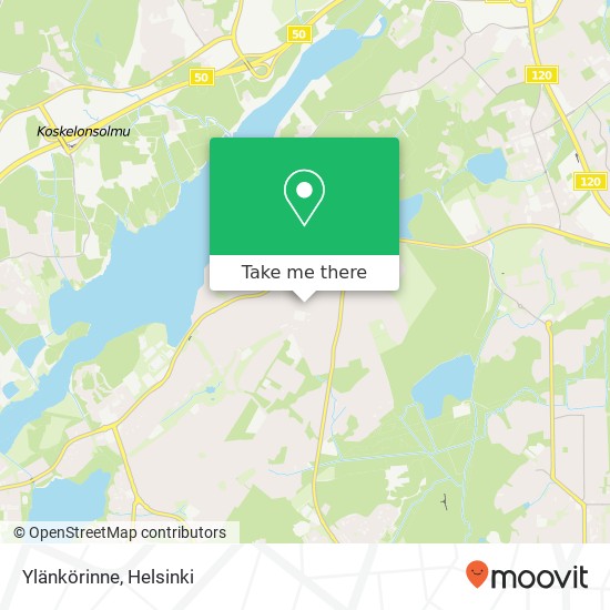 Ylänkörinne map