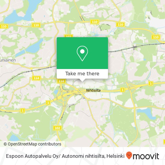 Espoon Autopalvelu Oy/ Autonomi nihtisilta map