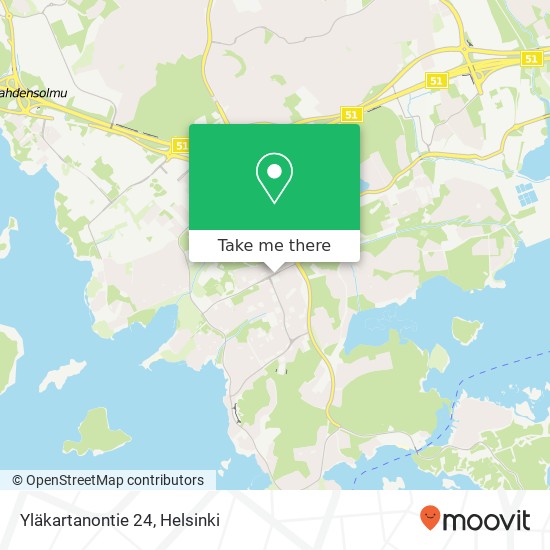 Yläkartanontie 24 map