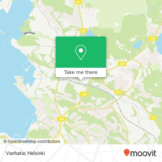 Vanhatie map