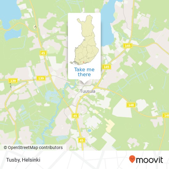 Tusby map