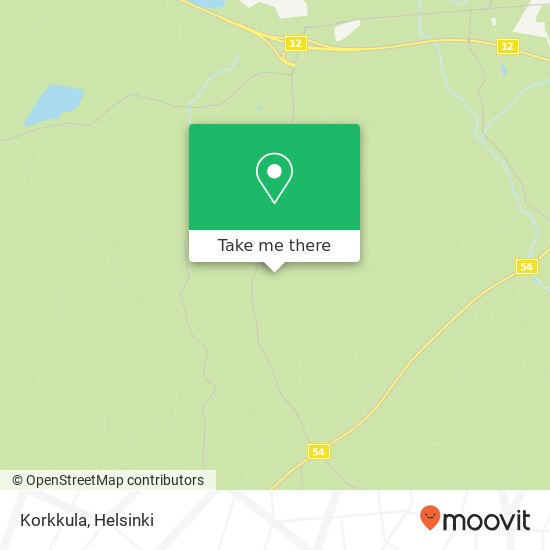 Korkkula map