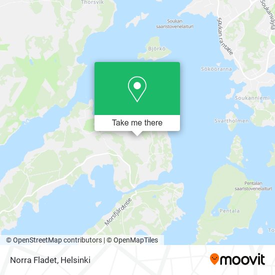 Norra Fladet map