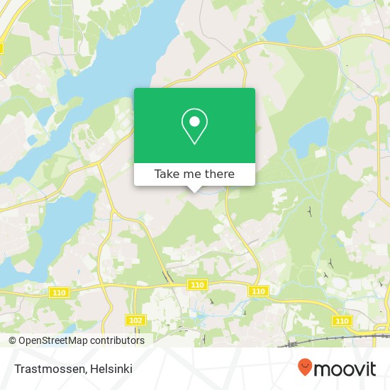 Trastmossen map