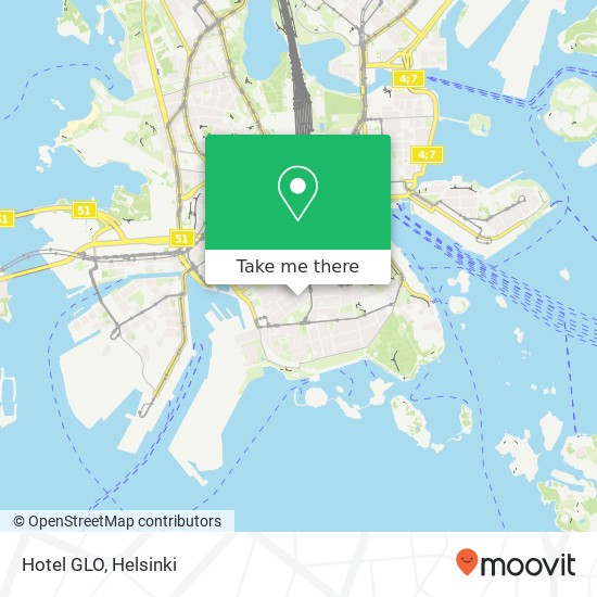 Hotel GLO map