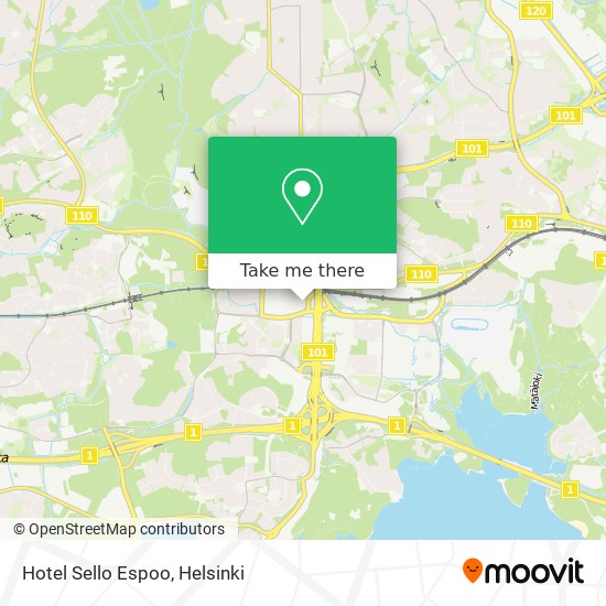 Hotel Sello Espoo map