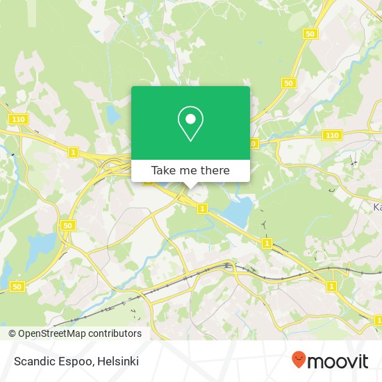 Scandic Espoo map
