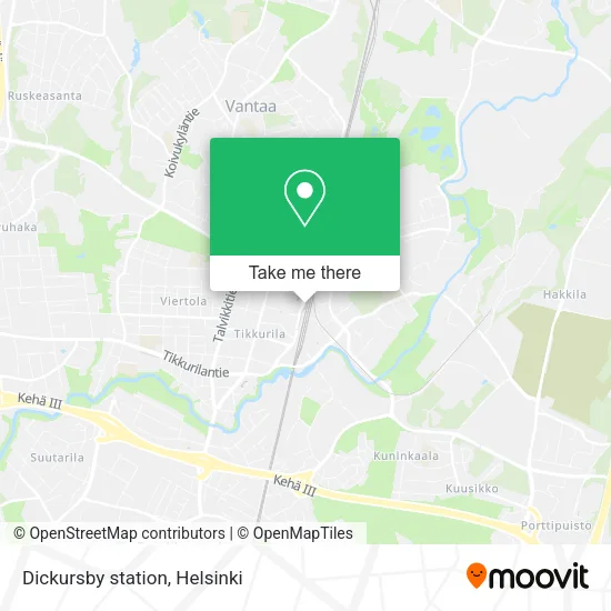 Dickursby station map