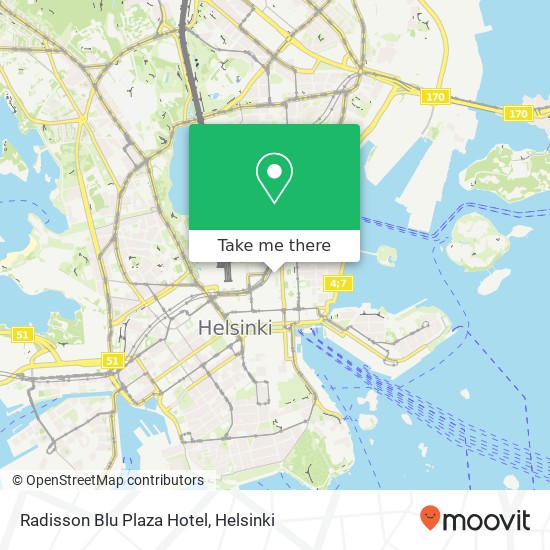 Radisson Blu Plaza Hotel map