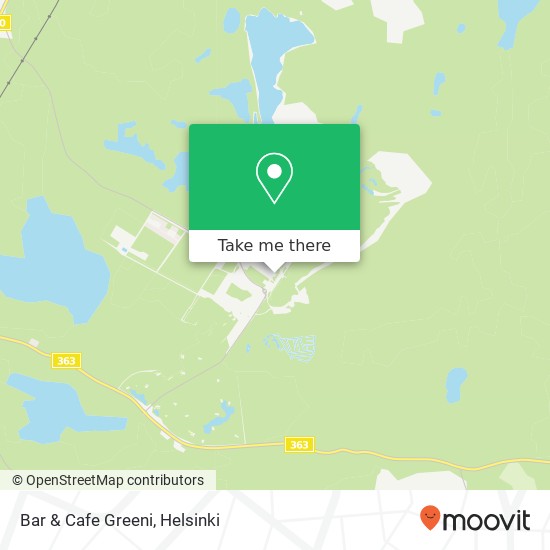 Bar & Cafe Greeni map