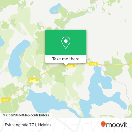Evitskogintie 771 map