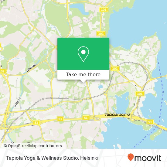 Tapiola Yoga & Wellness Studio map