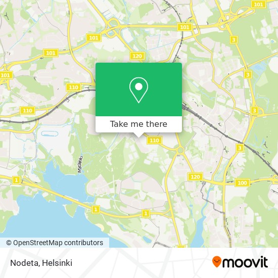 Nodeta map