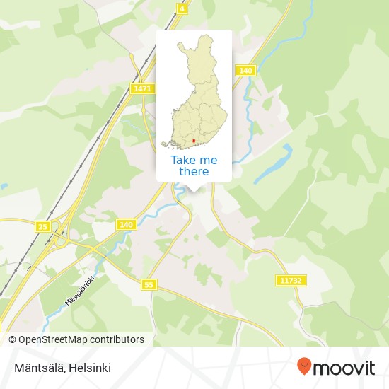 Mäntsälä map