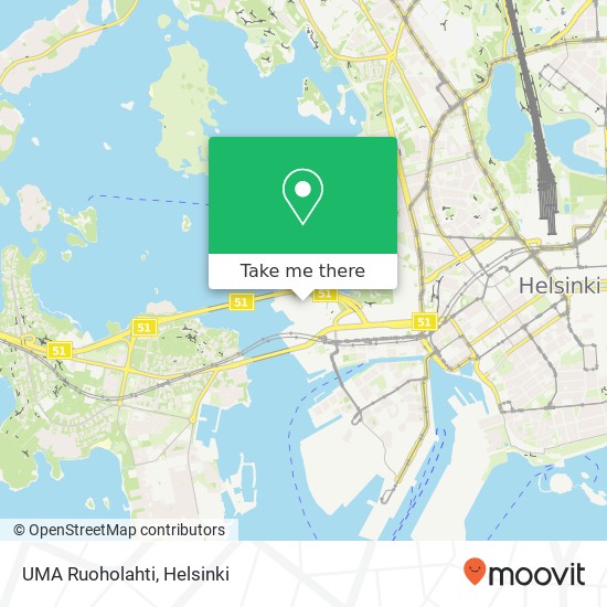 UMA Ruoholahti map
