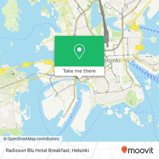 Radisson Blu Hotel Breakfast map