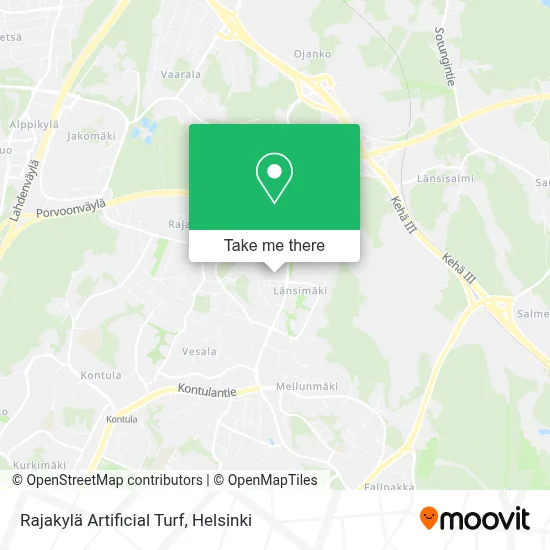 Rajakylä Artificial Turf map