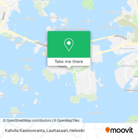 Kahvila Kasinonranta, Lauttasaari map