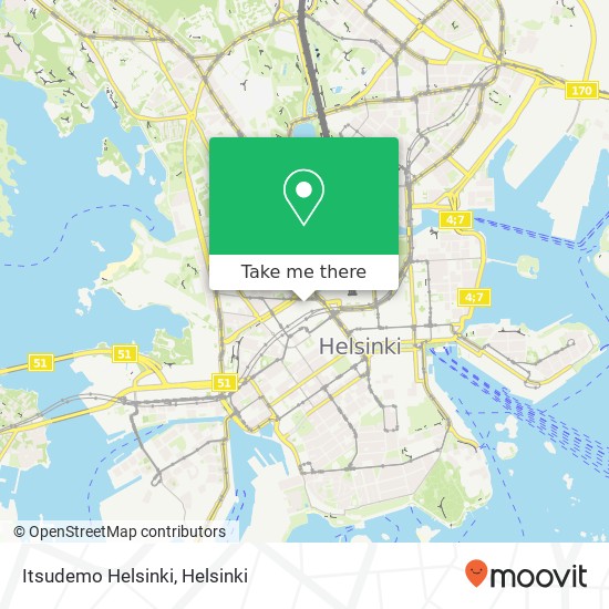 Itsudemo Helsinki, Salomonkatu 3 FI-00100 Helsinki map