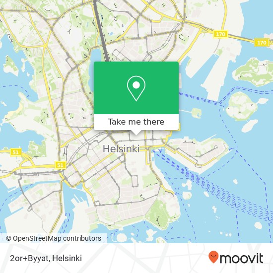 2or+Byyat, Yliopistonkatu 6 FI-00100 Helsinki map