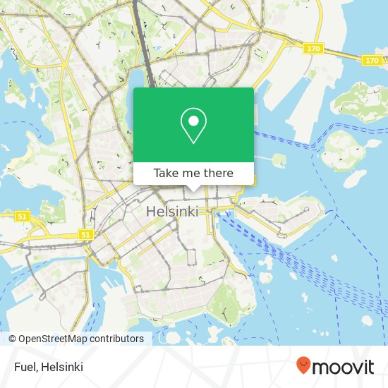 Fuel, Kluuvikatu 7A FI-00100 Helsinki map