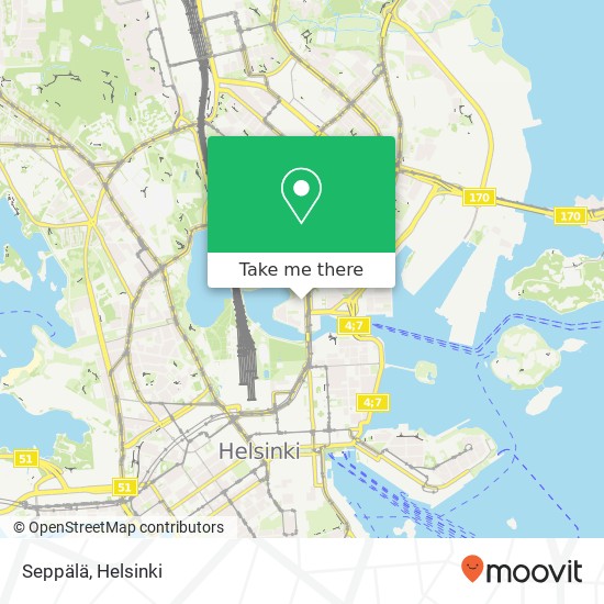 Seppälä, Siltasaarenkatu 14 FI-00530 Helsinki map