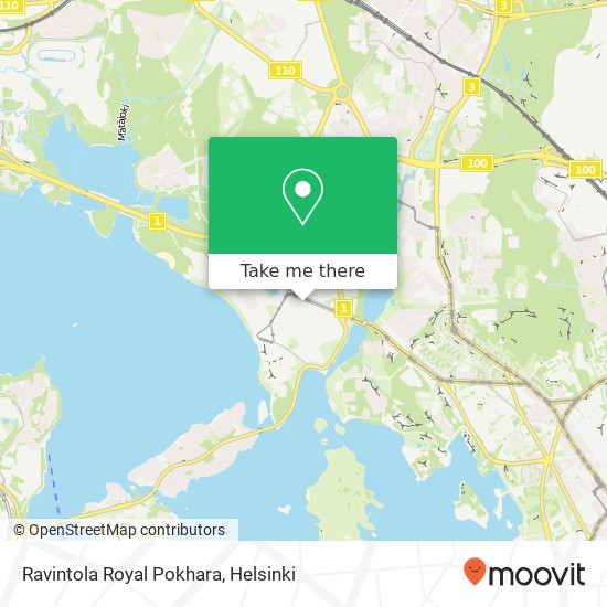 Ravintola Royal Pokhara, Solnantie 26 FI-00330 Helsinki map