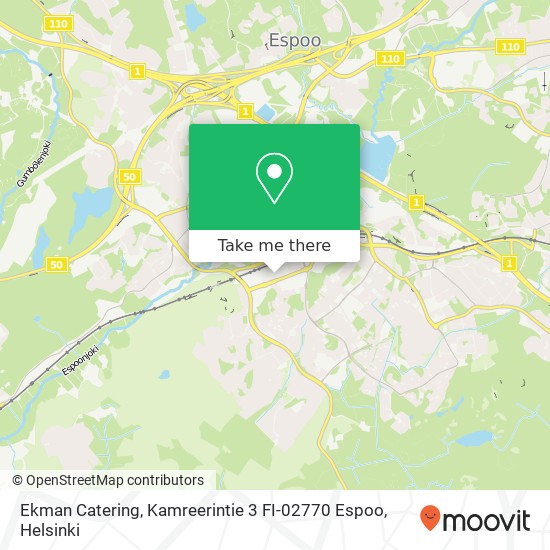 Ekman Catering, Kamreerintie 3 FI-02770 Espoo map