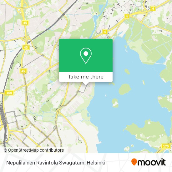 Nepalilainen Ravintola Swagatam map