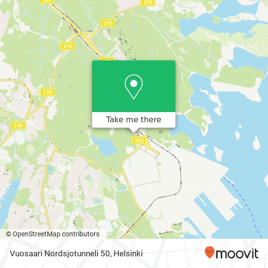 Vuosaari Nordsjotunneli 50 map