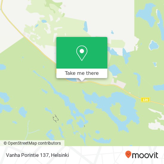 Vanha Porintie 137 map